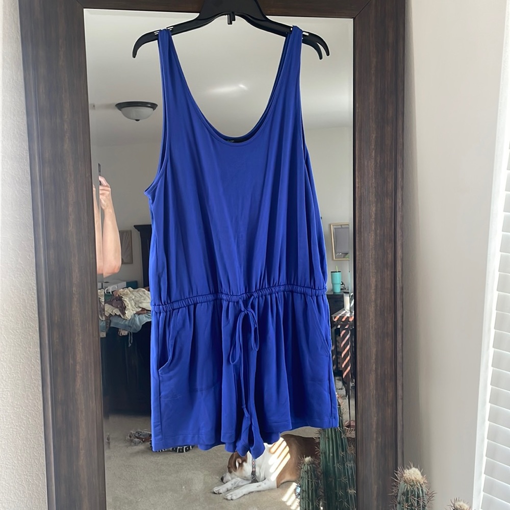 Gibson royal blue romper